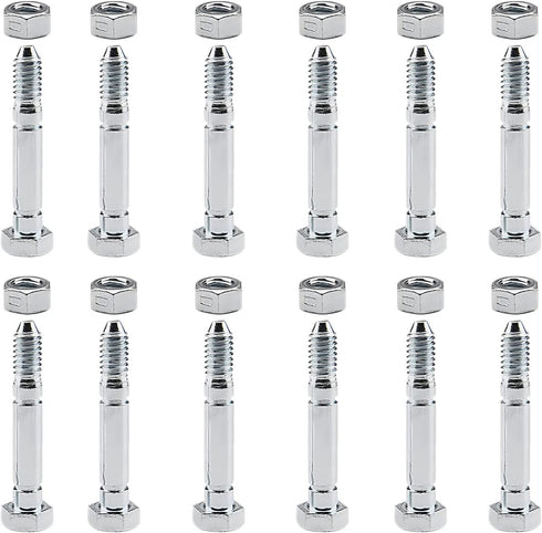 HYYLU (12 Packs) 51001500 Shear Pin Bolts with Nuts for Ariens 51001500-12 pcs Snow Blower Parts (2-1/8" × 5/16")...