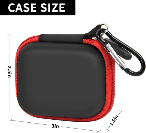 Car and Auto Mini Carry Case Compatible with BlueDriver Bluetooth Pro OBDII OBD2 Scan Tool Monitor for iPhone & Android (Black+Red Zipper)...