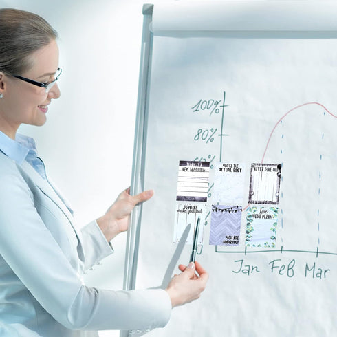 12 Pieces Appreciation Sticky Notes 3 x 4 Inch Fun Motivational Inspirational Positive Modern Cute Encouragement to Do List Notepad for Shopping L...