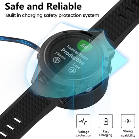 Charger Compatible for Garmin Fenix 5/5S/5X, Fenix 6/6S/6X, Fenix 7/7S/7X, Fenix 8 Charger Charging Stand, Charging Dock Station Cradle Holder wit...