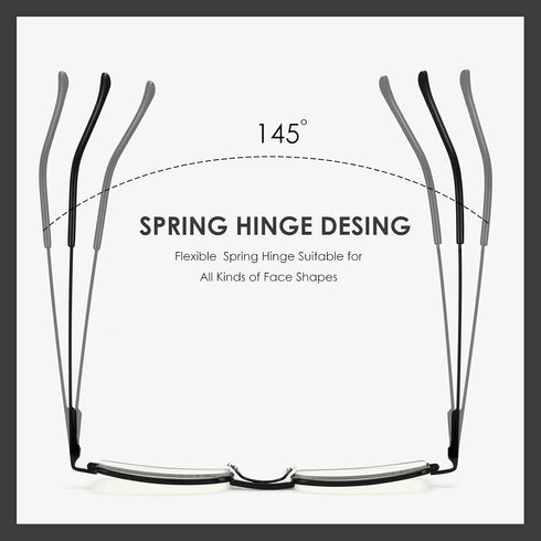 3 Pack Slim Pocket Reading Glasses for Men Women Blue Light Blocking Compact Readers Spring Hinge Metal Frame Eyeglasses with Portable Pen Clip Tu...