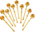 10 Pcs Flower Spoon Coffee Teaspoon Set, Stainless Steel Tableware Creative Dessert Spoons Sugar Spoon Coffee Spoon Teaspoon Ice-Cream Spoon Mixin...