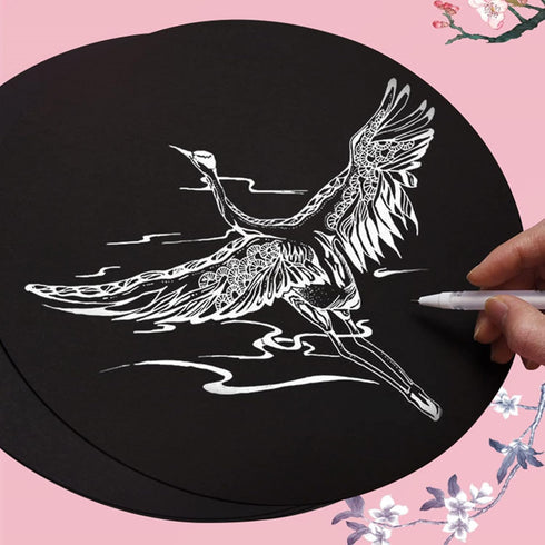 50Pcs Round Craft Paper 7.9 in (20 cm), Thick Painting Drawing Paper, Blank Cardboard Cardstock, Paper Cutouts Circle for DIY Party Decoration Art...