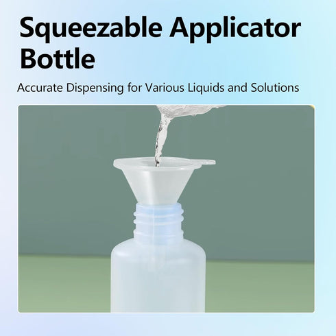 Applicator Bottle 1oz/30ml Needle Tip Squeeze Bottle 3 Pack Precision Applicator Bottle Small Glue Paint Fine Tip with Funnel for Acrylic Painting...