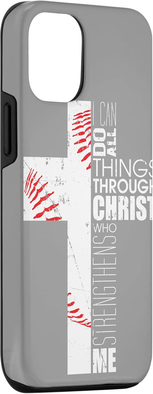 iPhone 14 Gifts For Baseball Players Phone Cases Christian Bible Verse Case...