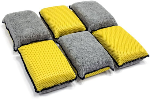 Autofiber Upholstery and Leather Microfiber Scrubbing Sponge (6 Pack)...