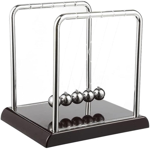 Newton's Cradle Science Kit for Kids - Bundle with Newton's Cradle Toy for Teaching Physics with Toys Plus Bookmark | Newton's Laws Swinging Ball ...