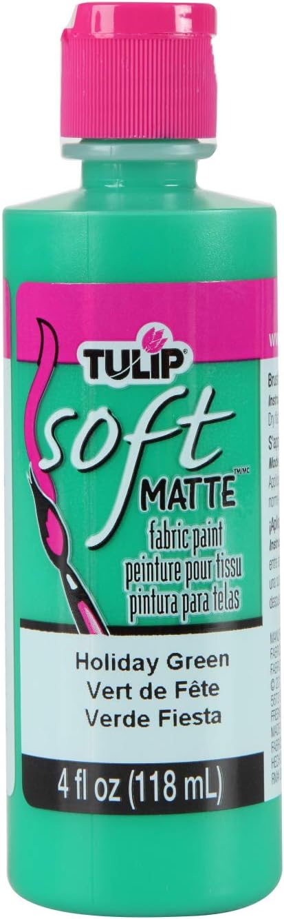 Tulip 20411 Soft Fabric Paint 4oz Matte Holiday Green...