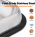 304 Stainless Steel Metal Food Dishes, with Cleaning Kit, Shallow Dog Food Bowls, Feeder Dog Bowls Water Bowl, for Small/Med Sized Cats Dogs (8.2 ...