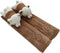 Tianmei 2Pcs Bear Doll Styling Faux Suede Car Seat Belt Strap Cover Shoulder Strap Pad (Brown Color)...