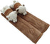 Tianmei 2Pcs Bear Doll Styling Faux Suede Car Seat Belt Strap Cover Shoulder Strap Pad (Brown Color)...