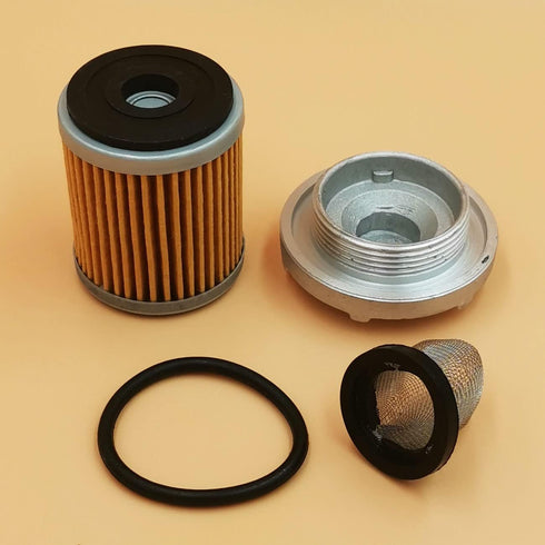Oil Drain Plug Strainer Oil Filter Set 4HC-15351-00-00 For Yamaha Big Bear 350 Kodiak 400 Raptor...