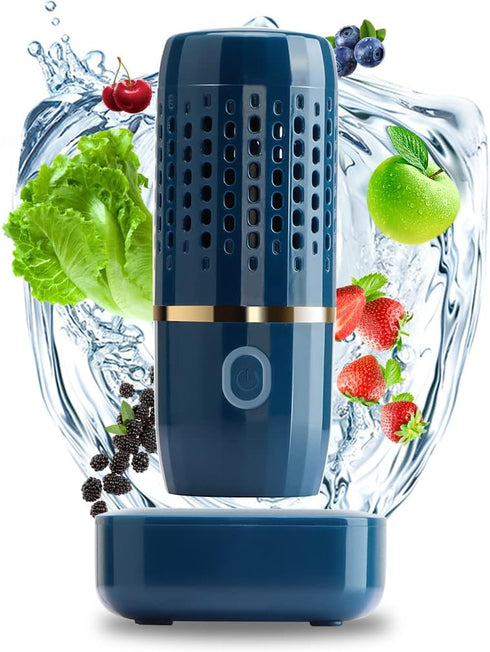 Texsens Fruit and Vegetable Washing Machine - Portable Fruit Cleaner Device, Wireless Charging & Waterproof Veggie Purifier Home Gadgets for Deepl...