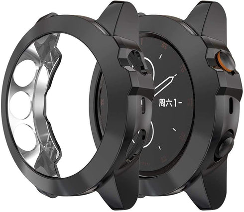 Compatible for Garmin Fenix 5X & Garmin Fenix 5X Plus Watch Accessories Protector Case Soft TPU Shock Proof Scratch Resistant Cover Ultra Thin Pro...
