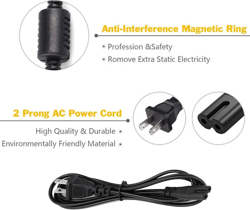 90W AC Adapter Laptop Charger for Toshiba Satellite C55 L505D L855 C675 PA3714U-1ACA Series and More Power Cord Power Cord...