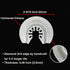 6Pcs Diamond Oscillating Tool Blades, Multi Tool Mortar Cutting Saw Blades Precise for Grout Removal and Soft Tile Cut...
