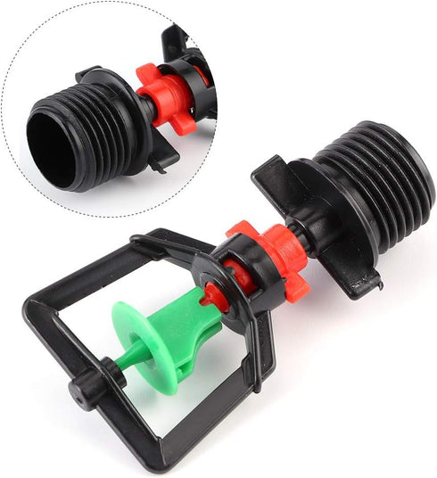 Irrigation Sprinkler, 20Pcs Irrigation Nozzle G1/2 Micro Garden Watering Spray Head Misting Nozzle for Garden Yard Lawn...