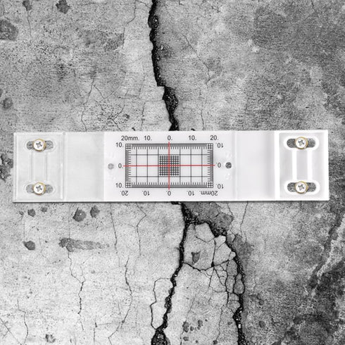 Crack Gauge Monitor? Crack Monitor with Updated Two Fixed adapter | Crack Measure and Record Instrument for Monitoring Wall Deformation and Crack ...