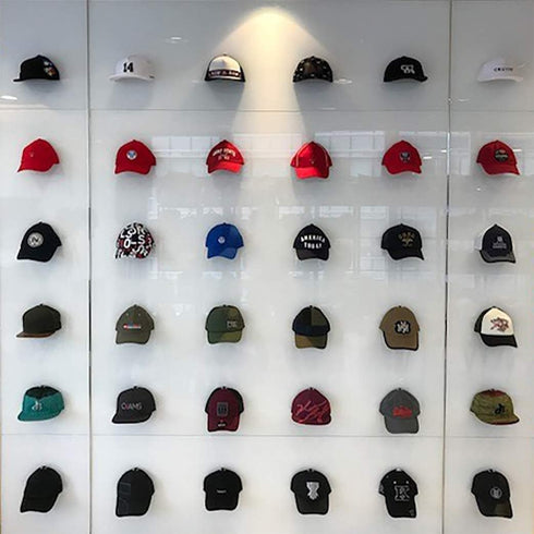 Baseball Cap Display; Wall Mounted Hat Rack; Baseball Cap Storage & Organization; Great for Cap Collectors (12)...
