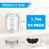 1.7oz Mini Mason Jars with Lids, 24 Pack Small Glass Bottles with Cap and 24 Pcs Labels, Round Clear Jars Food Container Mini Spice Jars for Jam, ...