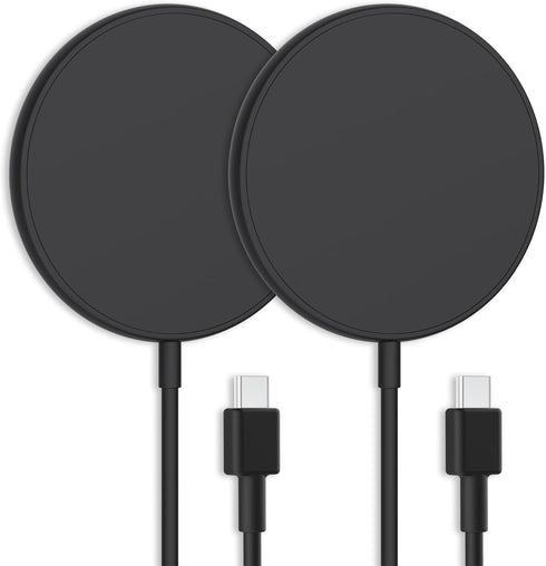 Wireless Charger for iPhone 15 Pro Max, 2 Pack 15W Fast Magnetic Wireless Charging Pad Compatible with Magsafe Charger for iPhone 15 Pro Max/15 Pr...