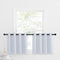 NICETOWN Greyish White Tiers Kitchen Curtains - Room Darkening Energy Efficient Kitchen Grommet-Top Curtain Panels for Short Basement Window (1 Pa...