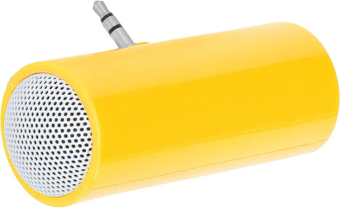 Portable Speaker, 3.5 mm Jack Stereo Battery Powered Wireless Plug in Speaker, Mini Portable Speaker for Mobile Phones and Tablets, (Yellow)...