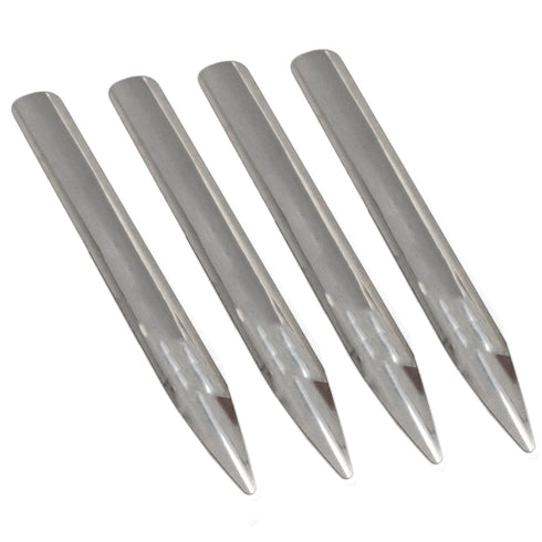Lab Spoon Spatula Scoop Spatula Rounded and Pointed Ends Stainless Steel Spatula Spoon Laboratory Spatula 15cm/5.9 inch 4PCS...