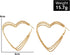 Boho Love Heart Hoop Earrings Vintage Hollow Heart Earrings Gold Large Heart Stud Earrings Exaggerate Heart Shape Earrings Jewelry for Women...