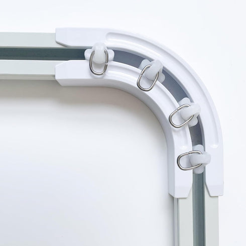 90° Curved Connectors for Track Curtains Ceiling Mount/Wall Mount, Ceiling Track for Curtains, Room Divider Curtains Tracks?White 2PCS?....