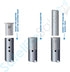 SatelliteSale Mount Adapter for Starlink Rectangular Gen 2 Compatible with J Pipe Antenna Mast 1-5/8? O.D...