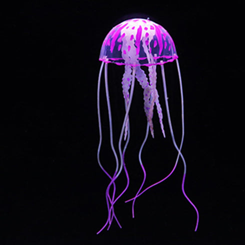 Purple Artificial Simulation Glowing Jellyfish Suitable for Fish Tank, Aquarium Decoration Popular Ornaments, Aquarium Décor Thematic Ornaments...
