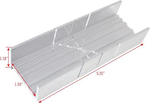 Excel Blades Metal Mitre Box Set With Handle and Razor Pull Saw Blade - Small 6-Inch Aluminum and Steel Tool for Wood, Plastic, and Soft Metals, 2...