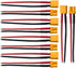 5Pairs XT30 Plug Male Female Connector with 100mm 16AWG Silicone Wire for RC LiPo Battery FPV Drone...