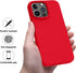 OTOFLY Designed for iPhone 14 Pro Case, Silicone Shockproof Slim Thin Phone Case for iPhone 14 Pro 6.1 inch (Red)...