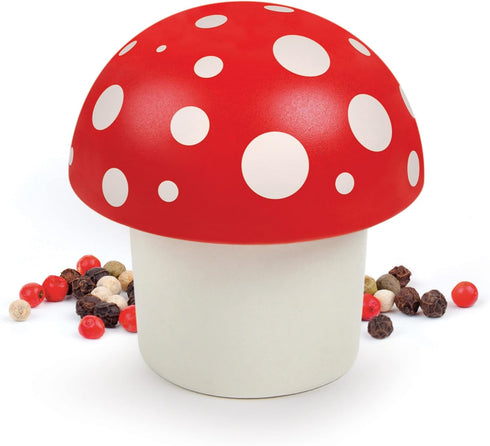 Genuine Fred MERRY MUSHROOM Herb Grinder, Red/White, 3 inches...
