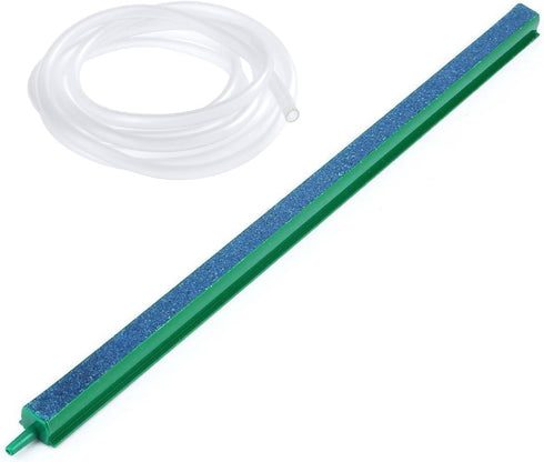 Saim 16 inch Aquarium Air Stone Bar, Bubbles Release Oxygen Diffuser Bar, Fish Tank Mineral Air Bubble Air Stone Bar (Green - Blue) with 20ft Clea...