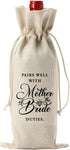 Gifts for Mother Of The Bride Wine Bag, Mother Of The Bride Wine Gift Bag, Pairs Well With Mother Of The Bride Duties Wine Bag, Gift Ideas Wine Ba...