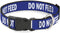 Dog Collar Plastic Clip Pet Quote Do Not Feed Navy White 8 to 12 Inches 0.5 Inch Wide...