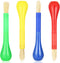Prasacco 4 Piece Kids Paint Brushes, Jumbo Children's Paintbrushes Artist Paint Brushes with Easy to Hold Handles Grip Toddler Tempera Paint Brush...