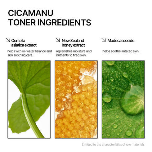 Parnell Cicamanu Toner for Sensitive, Dry Skin with Centella Asiatica, Manuka Honey & PHA, LHA, 6.76 fl.oz, Fragrance&Alcohol-Free, Not Tested on ...