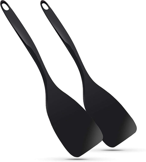 Ram-Pro Melamine Hard Plastic Turner Heat-Resistant Rubber Kitchen Spatulas Heavy Duty Kitchen Utensils for Cooking Flipping Fish Pancake Eggs Mel...