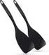 Ram-Pro Melamine Hard Plastic Turner Heat-Resistant Rubber Kitchen Spatulas Heavy Duty Kitchen Utensils for Cooking Flipping Fish Pancake Eggs Mel...