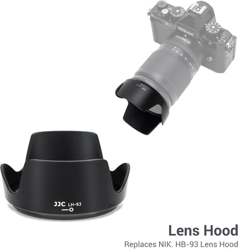 Lens Hood for Nikon Nikkor Z 24-200mm F4-6.3 VR, Reversible Lens Shade Replace Nikon HB-93 Lens Hood, Compatible with 67mm Filters and 67mm Lens C...