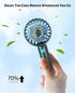 Mini HandHeld Portable Fan, Small Personal Battery Operated Fan Lash Fan Quiet usb Rechargeable 3 Speed Adjustable for Outside Travel Patios Indoo...
