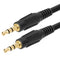 Cmple - 3.5mm Aux Audio Cable Stereo 25 ft Male to Male Speaker Cable Auxiliary Cord Adapter for Car, Phone, Headphones - Black...
