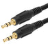 Cmple - 3.5mm Aux Audio Cable Stereo 25 ft Male to Male Speaker Cable Auxiliary Cord Adapter for Car, Phone, Headphones - Black...