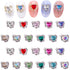 10Pcs Silver Heart Nail Art Charms Rhinestones for Nails Valentine's Day Decals 3D Luxury Love Crystal Nail Rhinestones Gems Love Crystals Diamond...