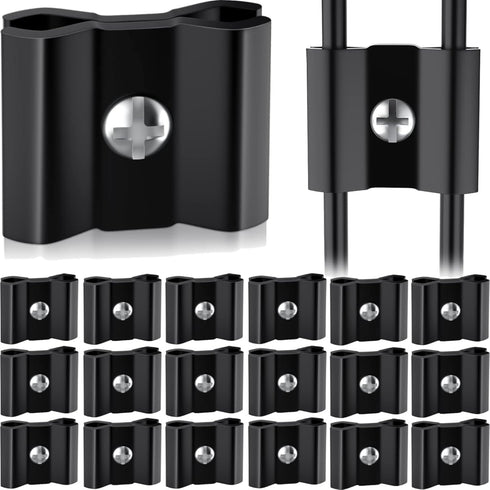 18 Pcs Gridwall Joining Clips Black Wire Grid Panel Connector Grid Panel Joiner Connectors Grid Wall Clamps Grid Connectors for Wall Grid Panels (...