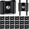 18 Pcs Gridwall Joining Clips Black Wire Grid Panel Connector Grid Panel Joiner Connectors Grid Wall Clamps Grid Connectors for Wall Grid Panels (...